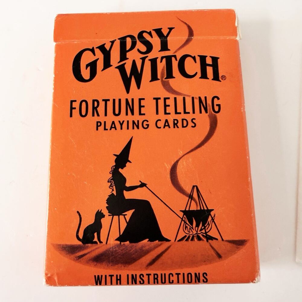 Vintage Gypsy Witch Fortune Telling Playing Cards Complete USA Card Co